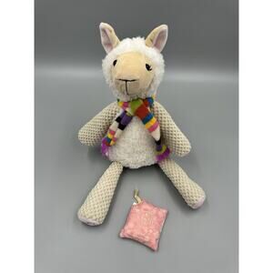 Scentsy Buddy Alma the Alpaca Plush W/ Colorful Scarf Plush W/ Scent Pack 16”